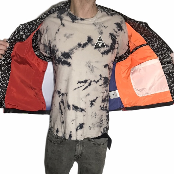 Bass Vegan Leather Vest with Artsy Graphics - Picture 3 of 7